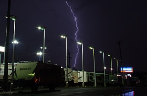 lightning from lakewood bridge